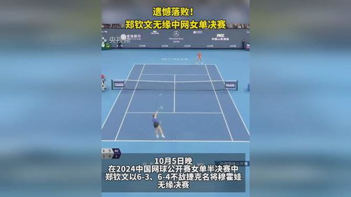 郑钦文带伤遗憾落败，无缘中网决赛——不屈斗志与未来展望