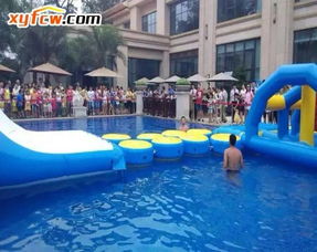 水上乐园，儿童与水的互动游戏活动
