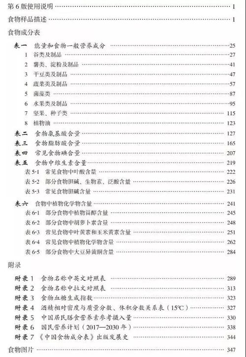 中国食物成分表标准版第六版，为儿童营养健康护航