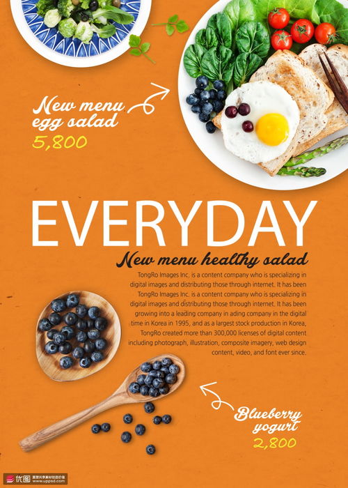 食物营养海报，孩子健康成长的营养指南