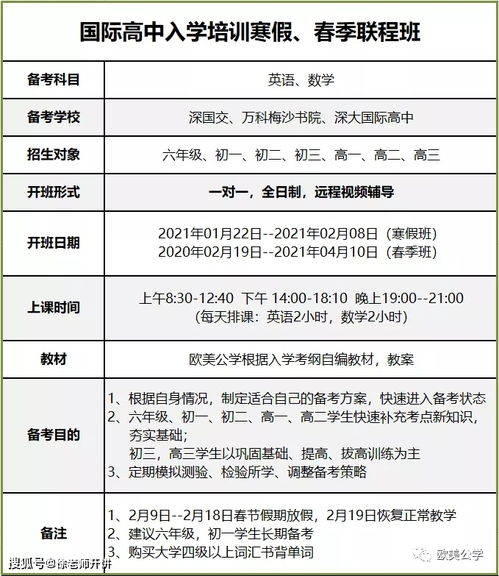 深国交入学考试备考指南：轻松掌握A-Level课程与升学秘诀