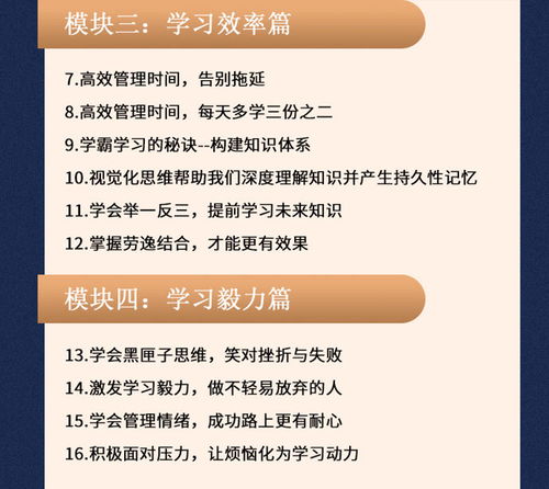 课程学习高效指南：系统掌握知识，轻松提升个人能力