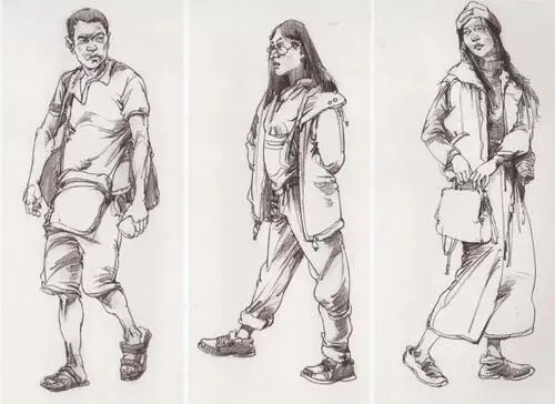 人物速写图片入门到精通：轻松掌握快速绘画技巧，捕捉生动瞬间